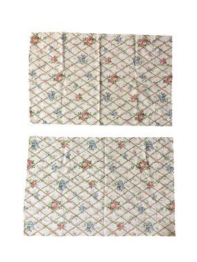 Vintage Martex Floral Pillowcases Set 2 No Iron Percale Standard Roses Used